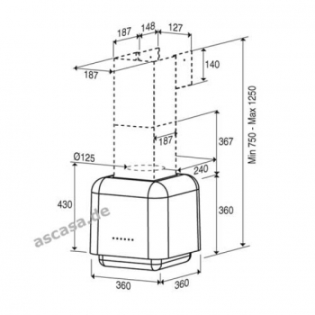 BEST Dado G/W Wandhaube 07G02601  EEK B   oben grün - unten weiß